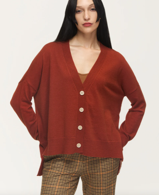 Wagner Cardigan Burnt Sienna