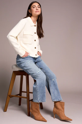 Collared Sweater Cardigan