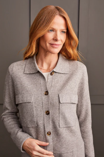 Collared Sweater Cardigan