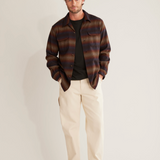 Stripe Board Shirt in Brown/Ombre Multi