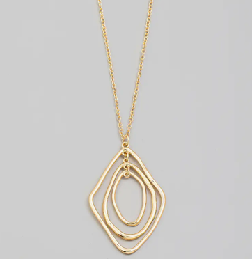 Warped Oval Necklace