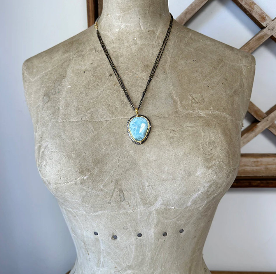 Yara Larimar Necklace