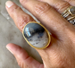 Golden Montana Agate Ring