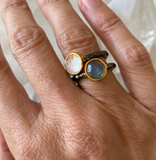 Moonstone Stacking Ring