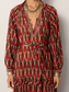 Loulou Dress - Bonfire Volcano