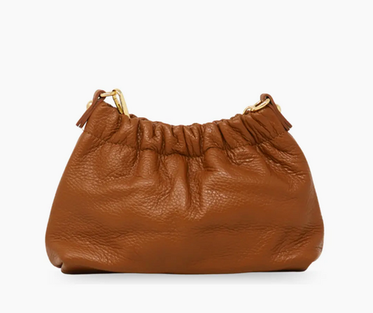 Italian Leather Clutch - Camel