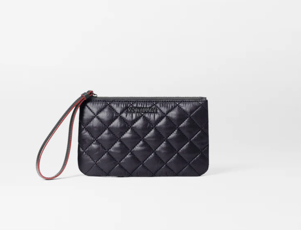 Flat Metro Wristlet - Black