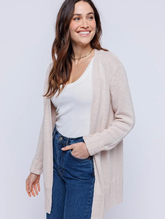 Open Cardigan - Oatmeal