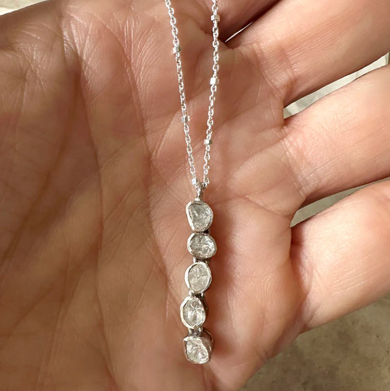 Eternity Diamond Cascade Necklace