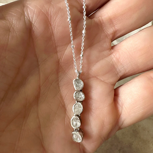 Eternity Diamond Cascade Necklace