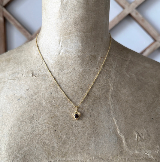Petite Garnet Necklace