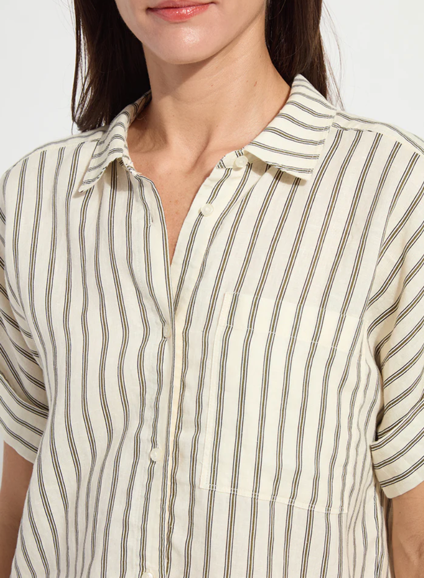 Adley Linen Boxy Top