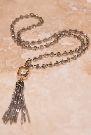 Athena Necklace in Smoke