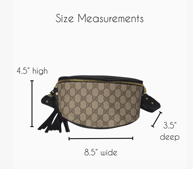 Britt Belt Bag | Upcycled Gucci Full Front