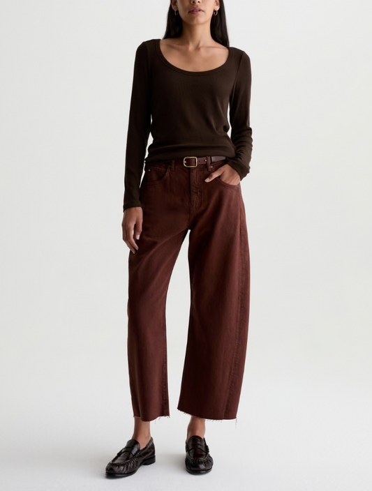 Hattie Crop - Chestnut