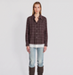 Europa Plaid Layered Top - Huckleberry