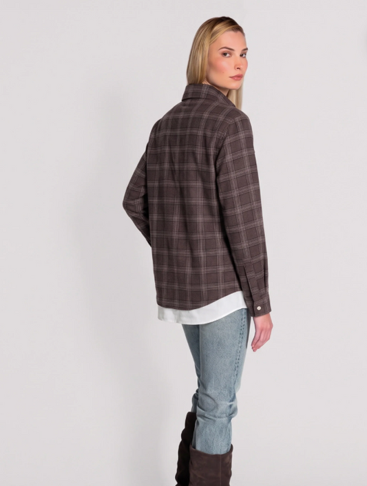 Europa Plaid Layered Top - Huckleberry