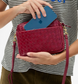 Woven Midi Sac - Garnet