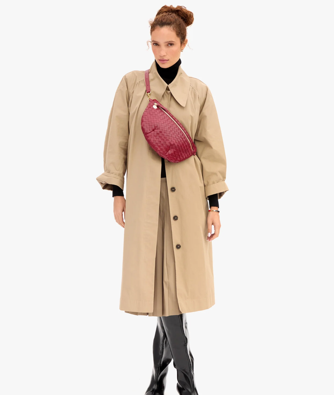 Woven Grande Fanny - Garnet