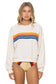 Stripe Crew Sweatshirt - Vintage White