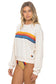 Stripe Crew Sweatshirt - Vintage White