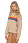Stripe Crew Sweatshirt - Sand