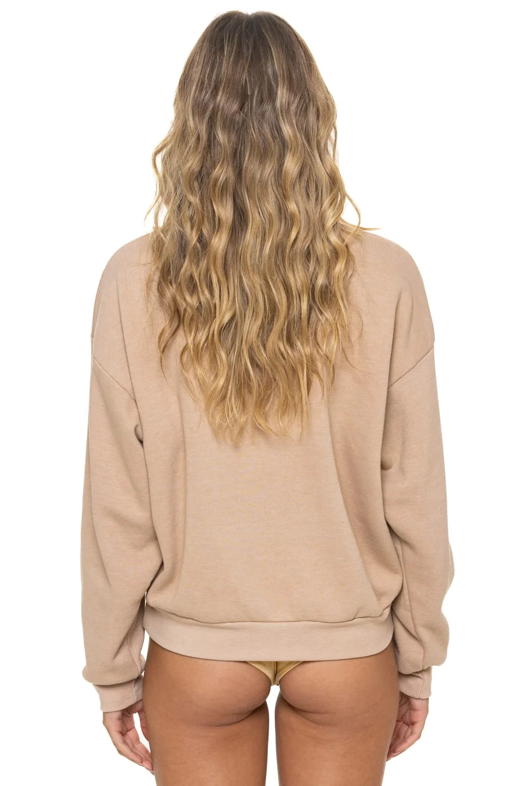 Stripe Crew Sweatshirt - Sand