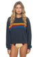 Stripe Crew Sweatshirt - Charcoal