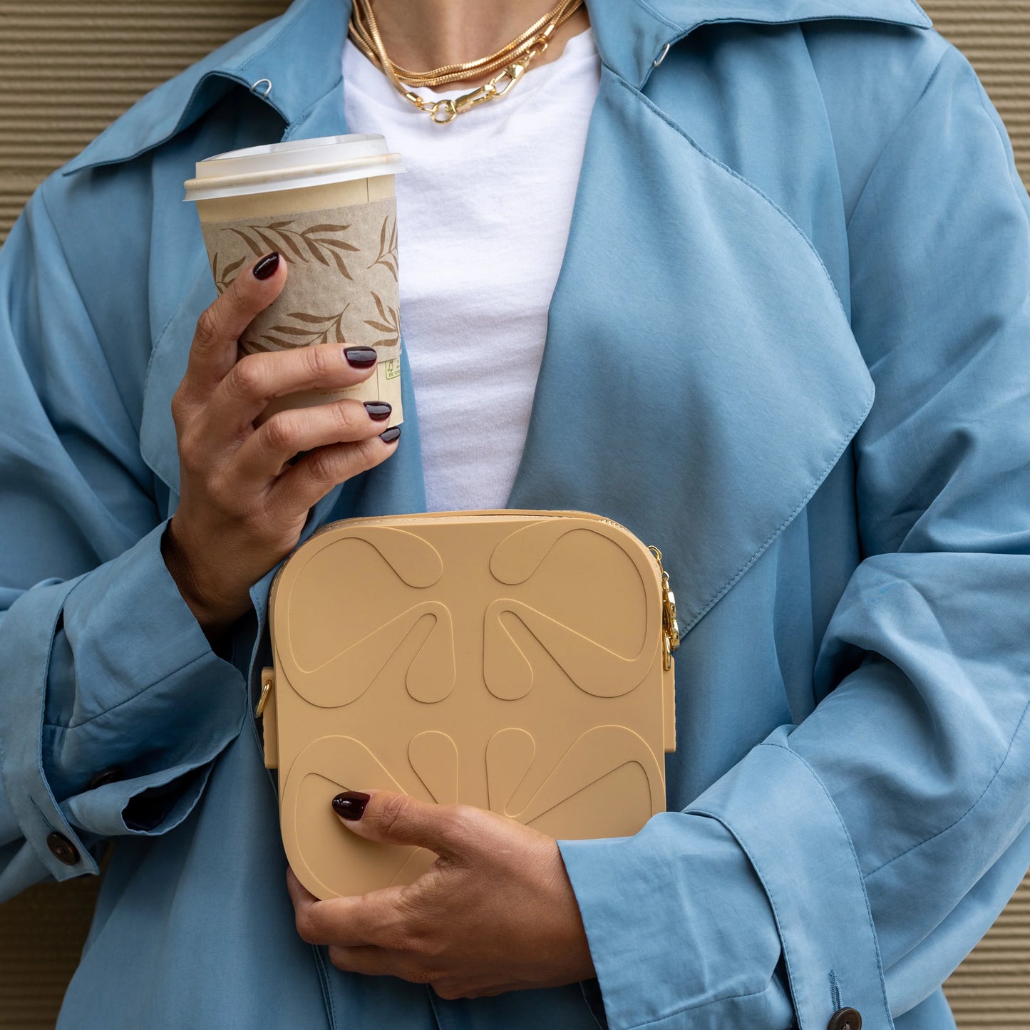 Le Cube Silicone Bag - Café