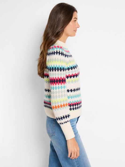 Pattern Waffle Stitch Sweater