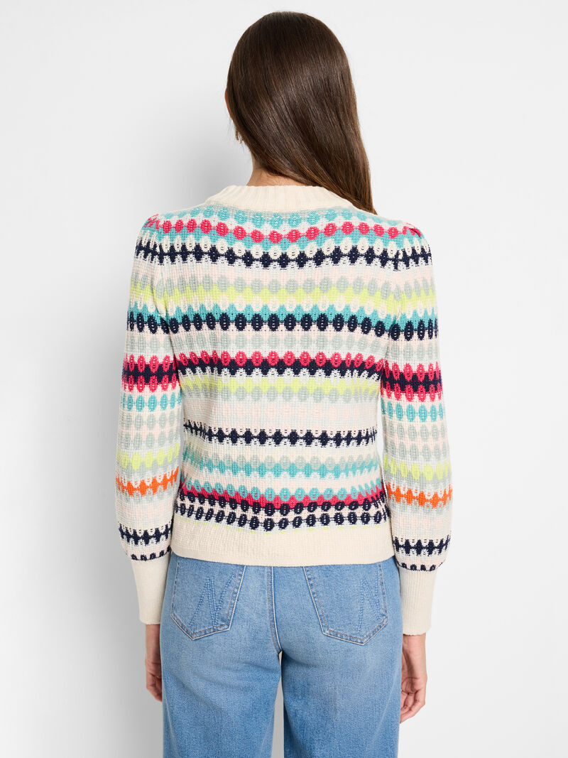 Pattern Waffle Stitch Sweater