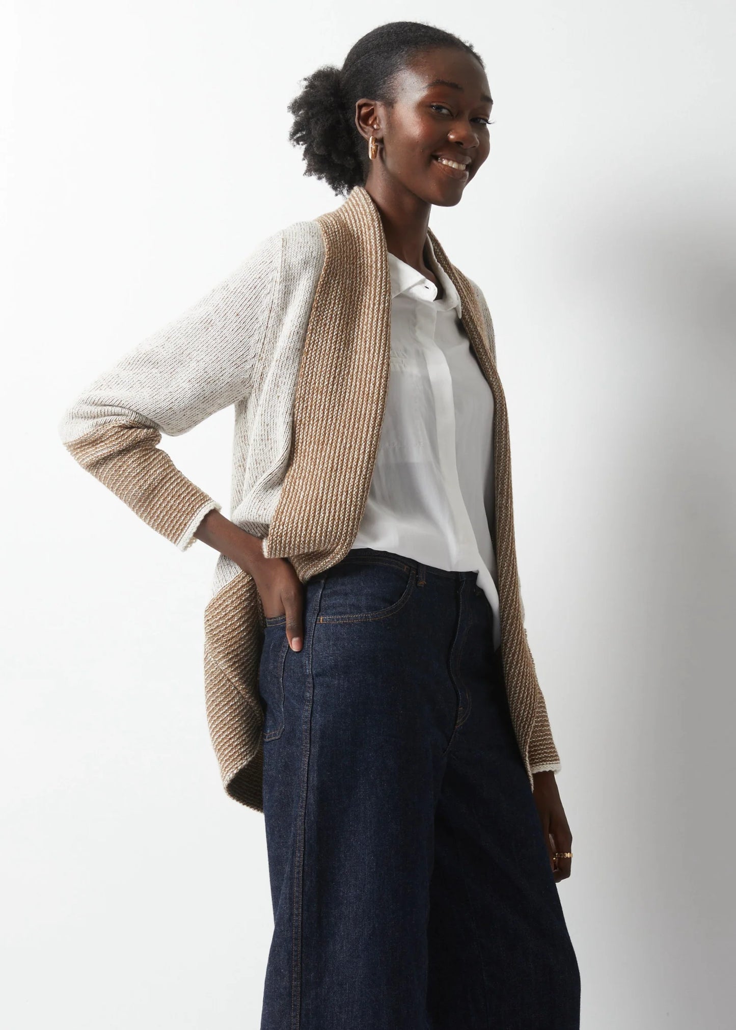 Plaited Cardigan