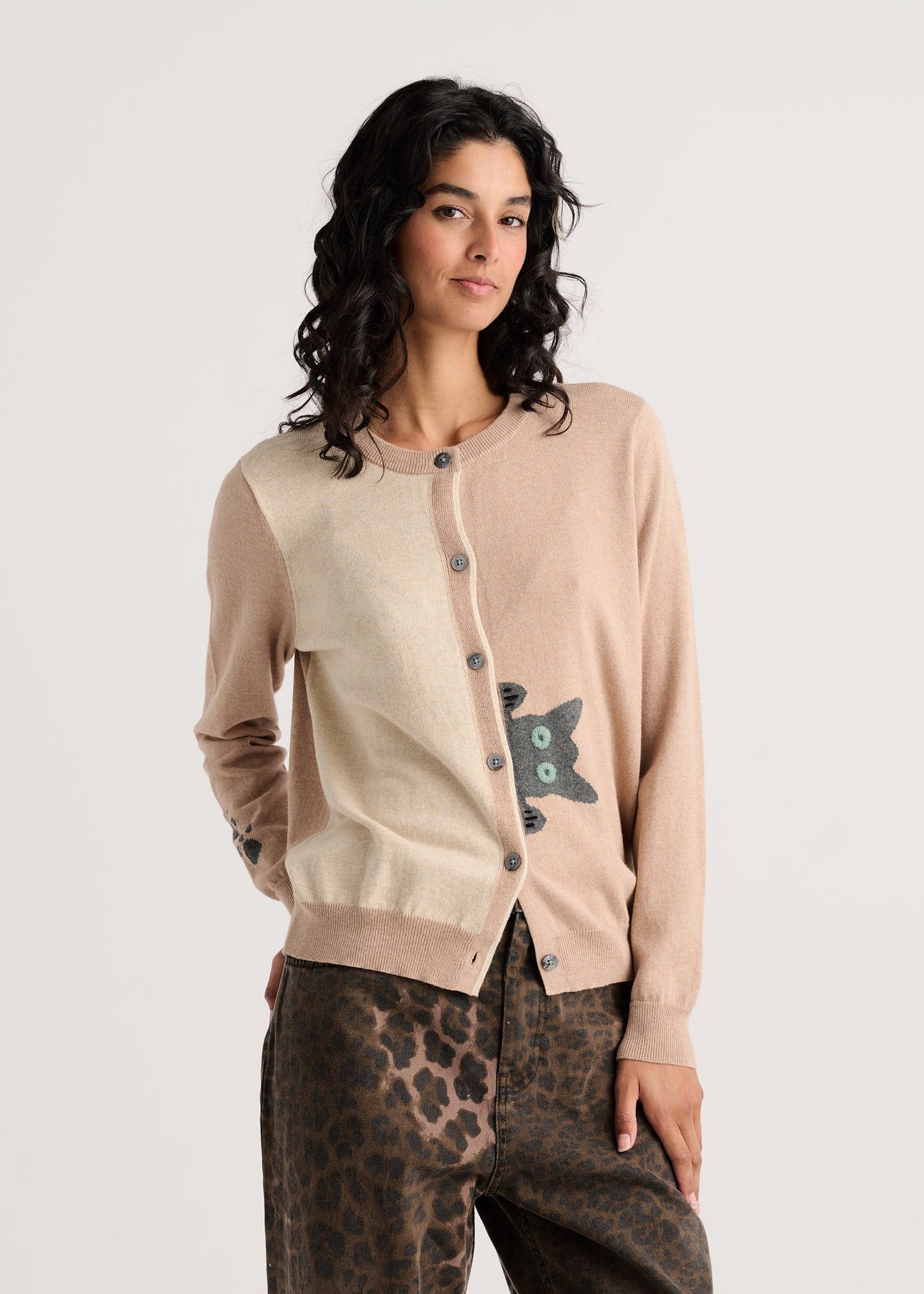 Peekaboo Cat Cardigan