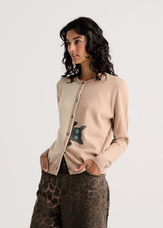 Peekaboo Cat Cardigan