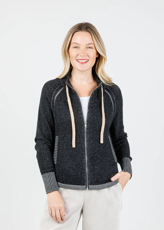 Two Tone Zip-Up