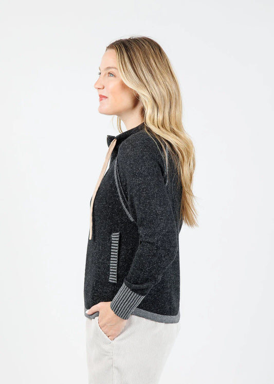 Two Tone Zip-Up