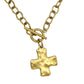 Hammered Cross Necklace
