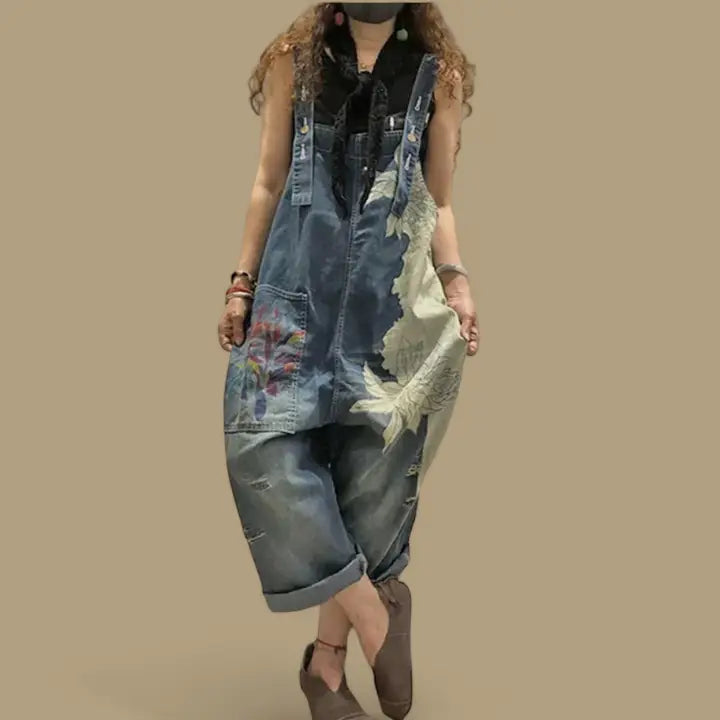 Bleached Luxury Denim Overall