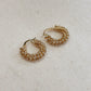 Beaded Cluster Hoops