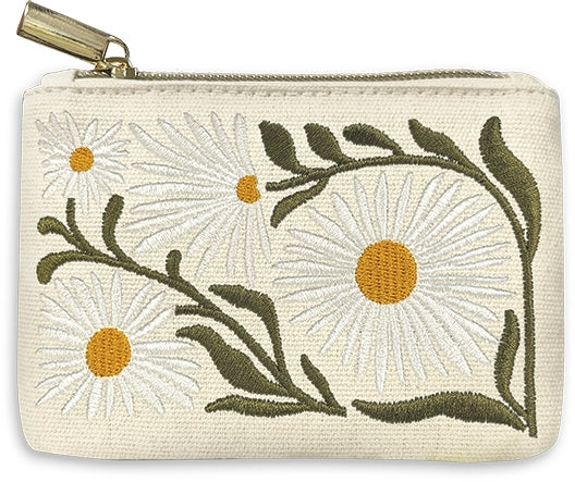 Embroidered Coin Pouch