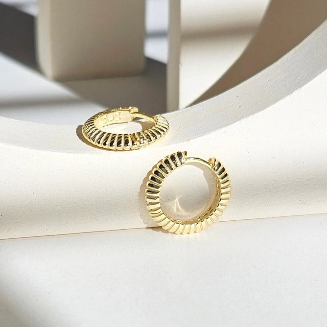 Bohemian Ribbed Earrings