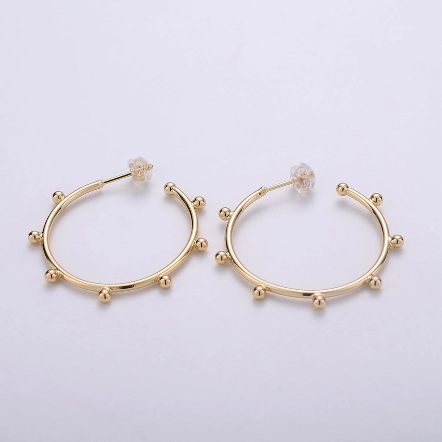 Beaded Hoop Earrings