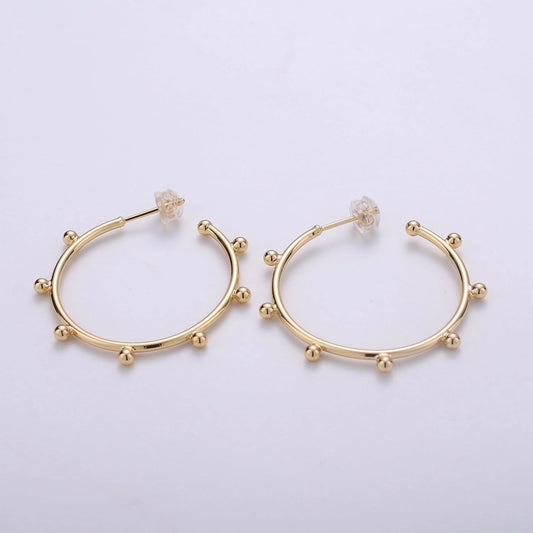 Beaded Hoop Earrings
