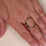 18K Oval Ring