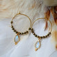 Pipa Moon Stone Earrings