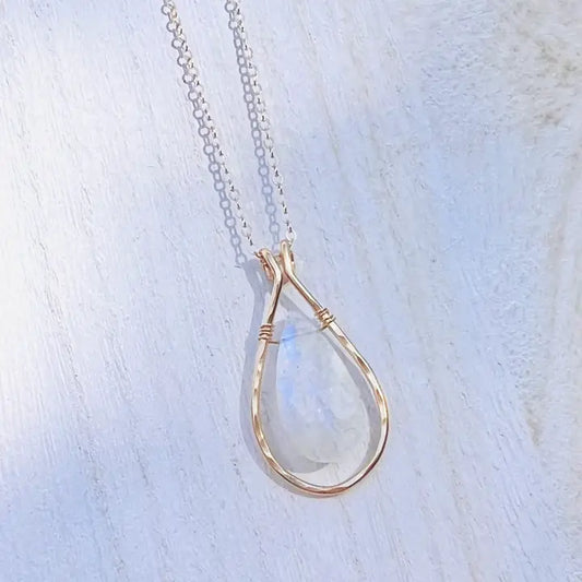 Moonstone Framed Necklace