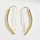 Curved Square Profile Wire Earrings