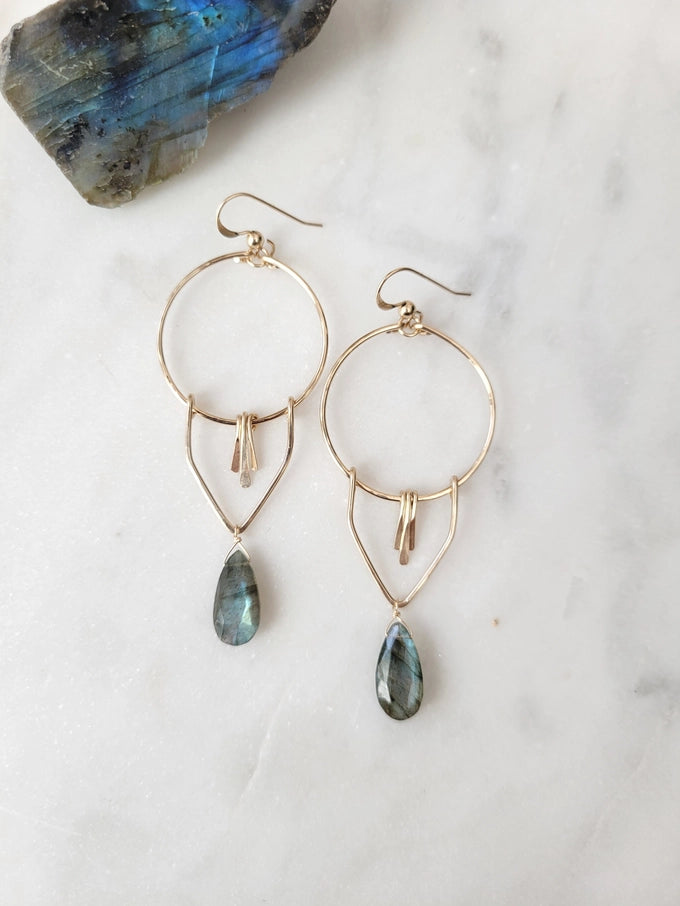 Labradorite Dangle Earrings