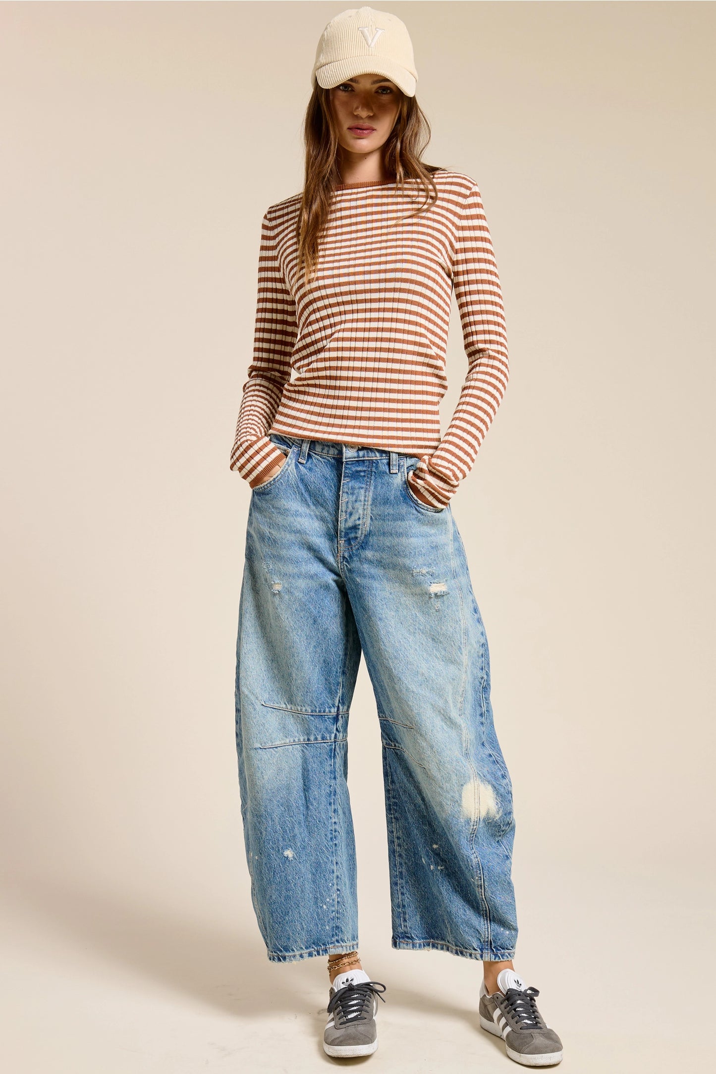 Striped Long Sleeve Top