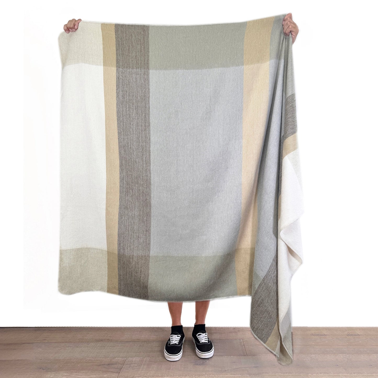 Alpaca Throw Blanket - Salt Flat